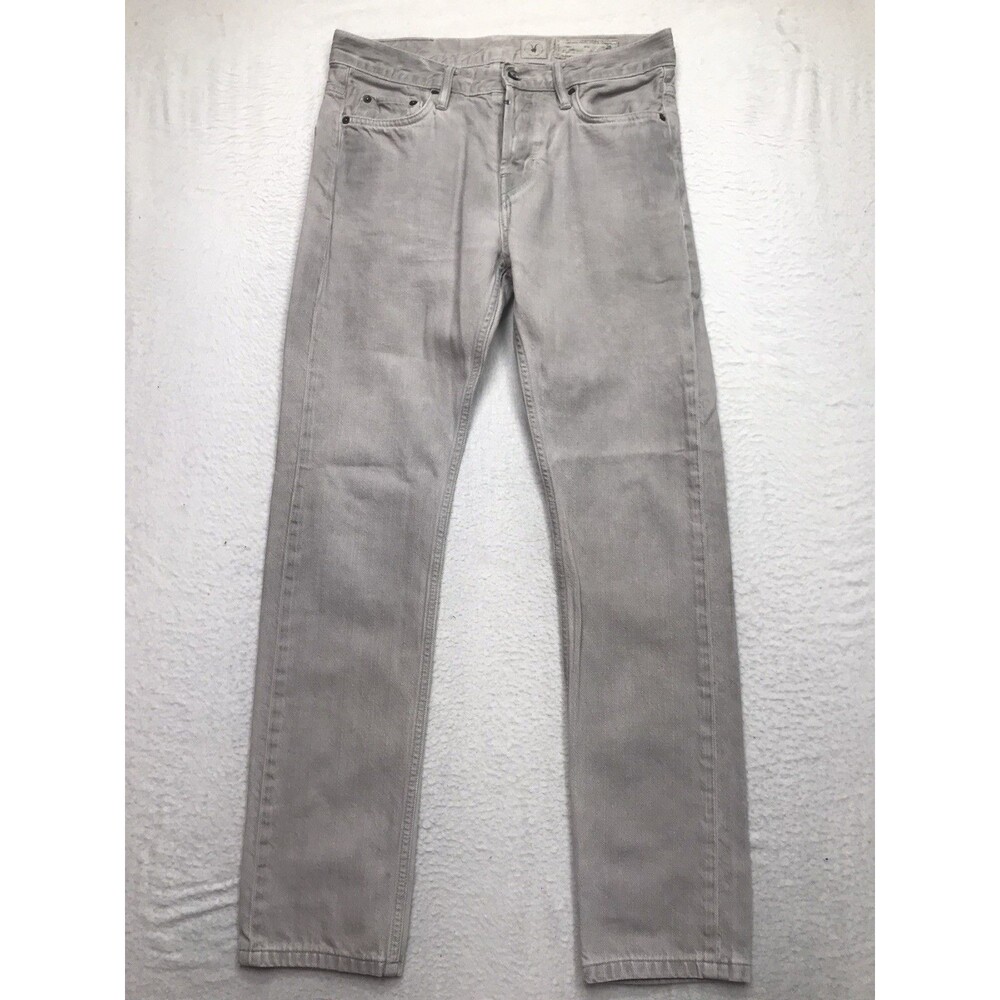 ALLSAINTS Double Cigarette Jean Men 28x28 Gray Button Fly Skinny Slim
